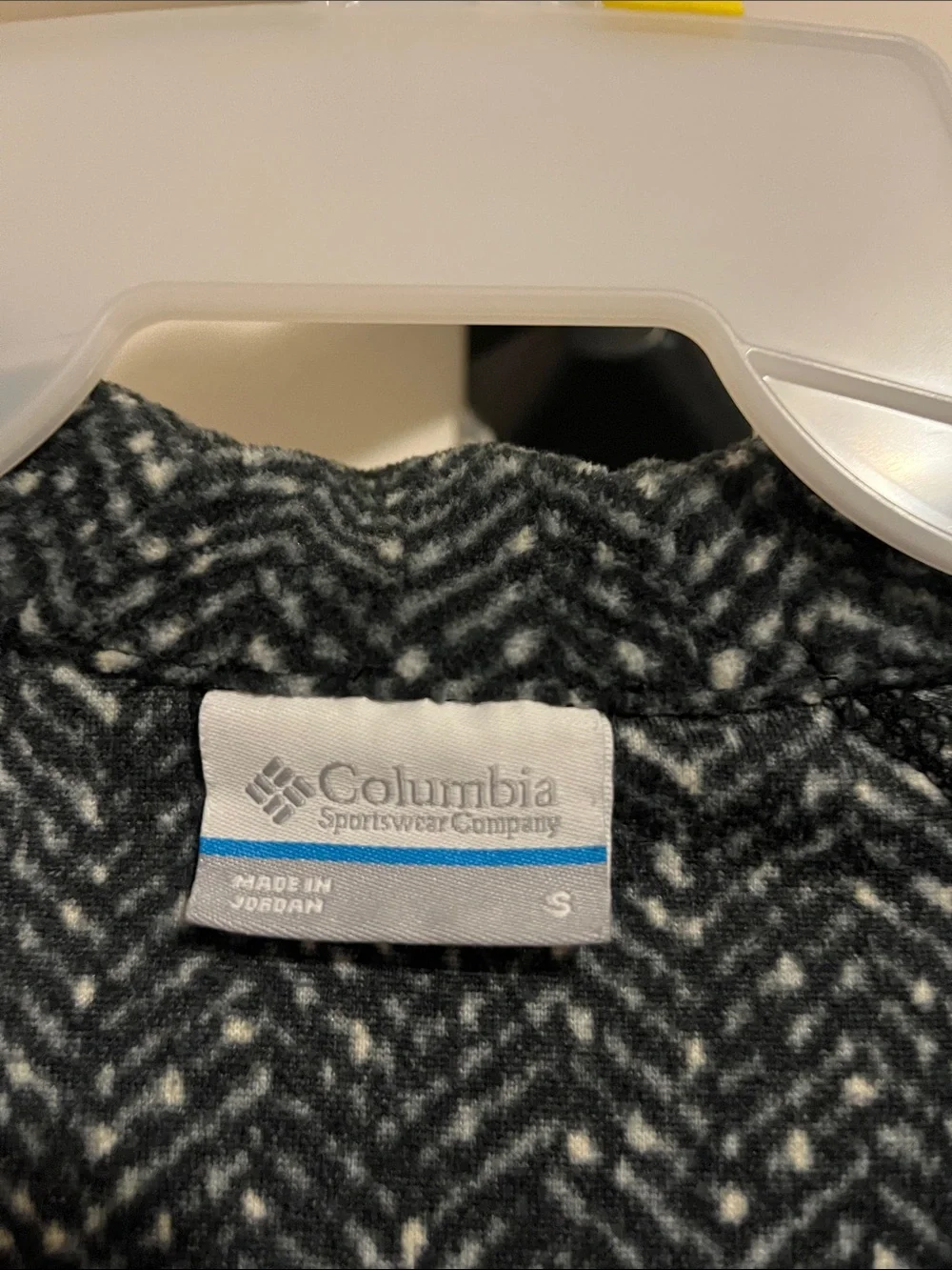 Columbia Black Heather Zip-Up Sweater with Side Panels